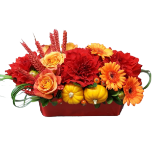 Warm Coffee Table Arrangement