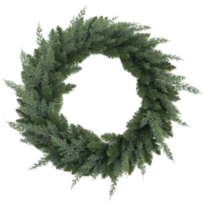 24 in Unlit Cypress Wreath
