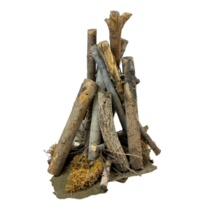 Decorative Campfire with Moss