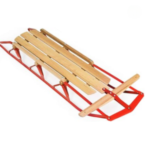 Wooden Toboggan Sled